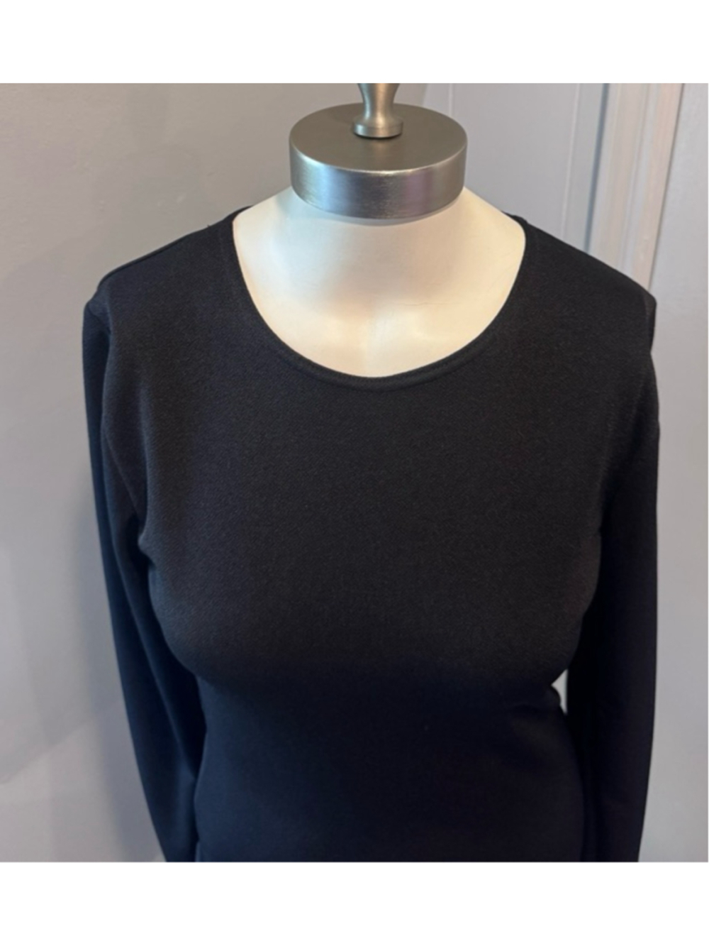 NWT Pretty Little Thing| Black Long Sleeve Bodycon Dress Size 6 - Picture 3 of 7